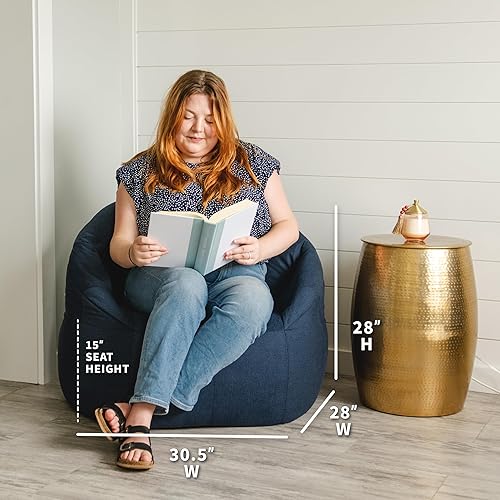 Miniatura 85 de Big Joe Milano Outdoor - Puf para exteriores, color blanco marino Cuero Montana Negro,Smartmax negro,Caribou,Carmel Montana Cuero,Blazer de