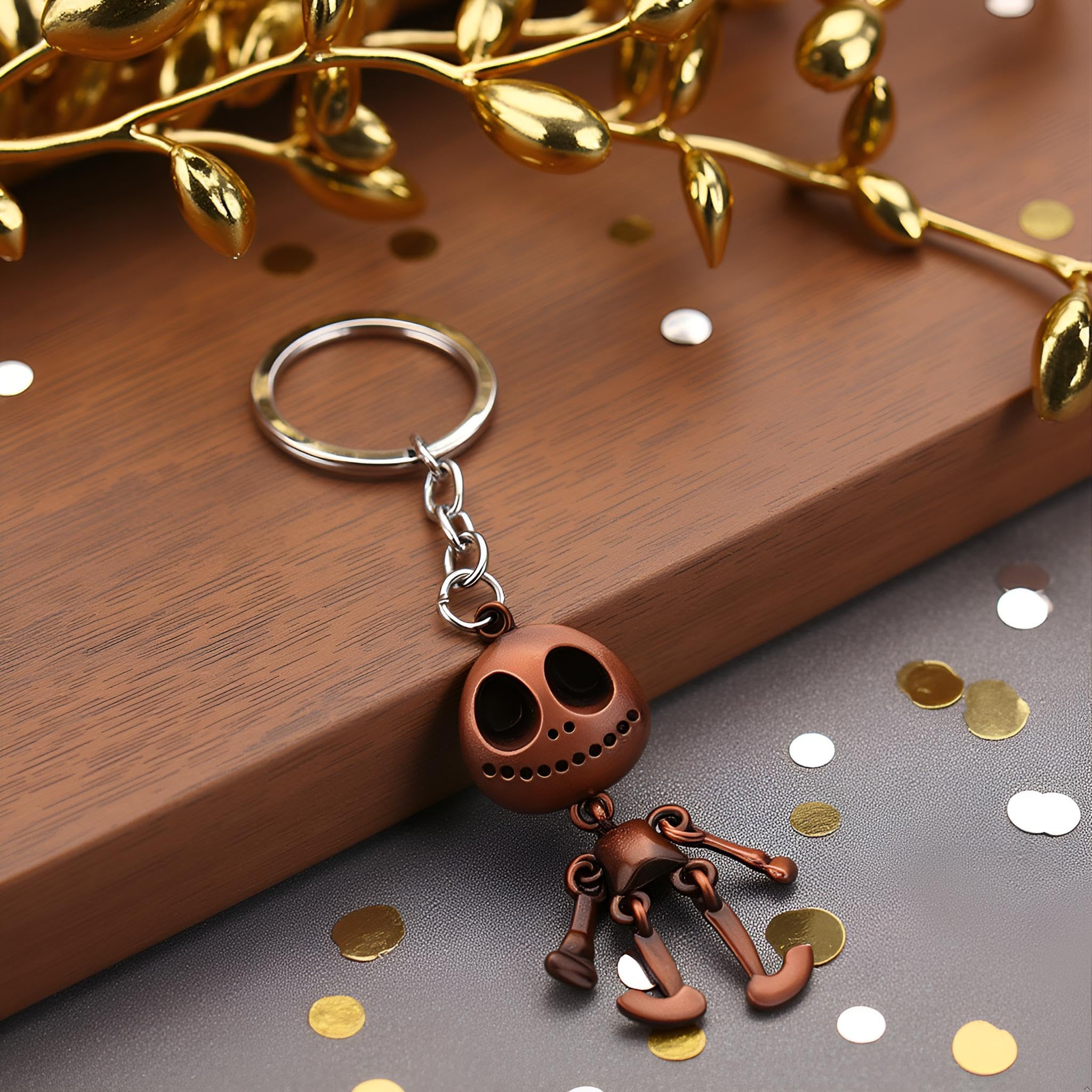 spiaty Halloween Skeleton Keychain Cute Skull Doll Keyring for Bags, Car Keys & Backpack Accessories, Gift for Friends & Family-picture-29