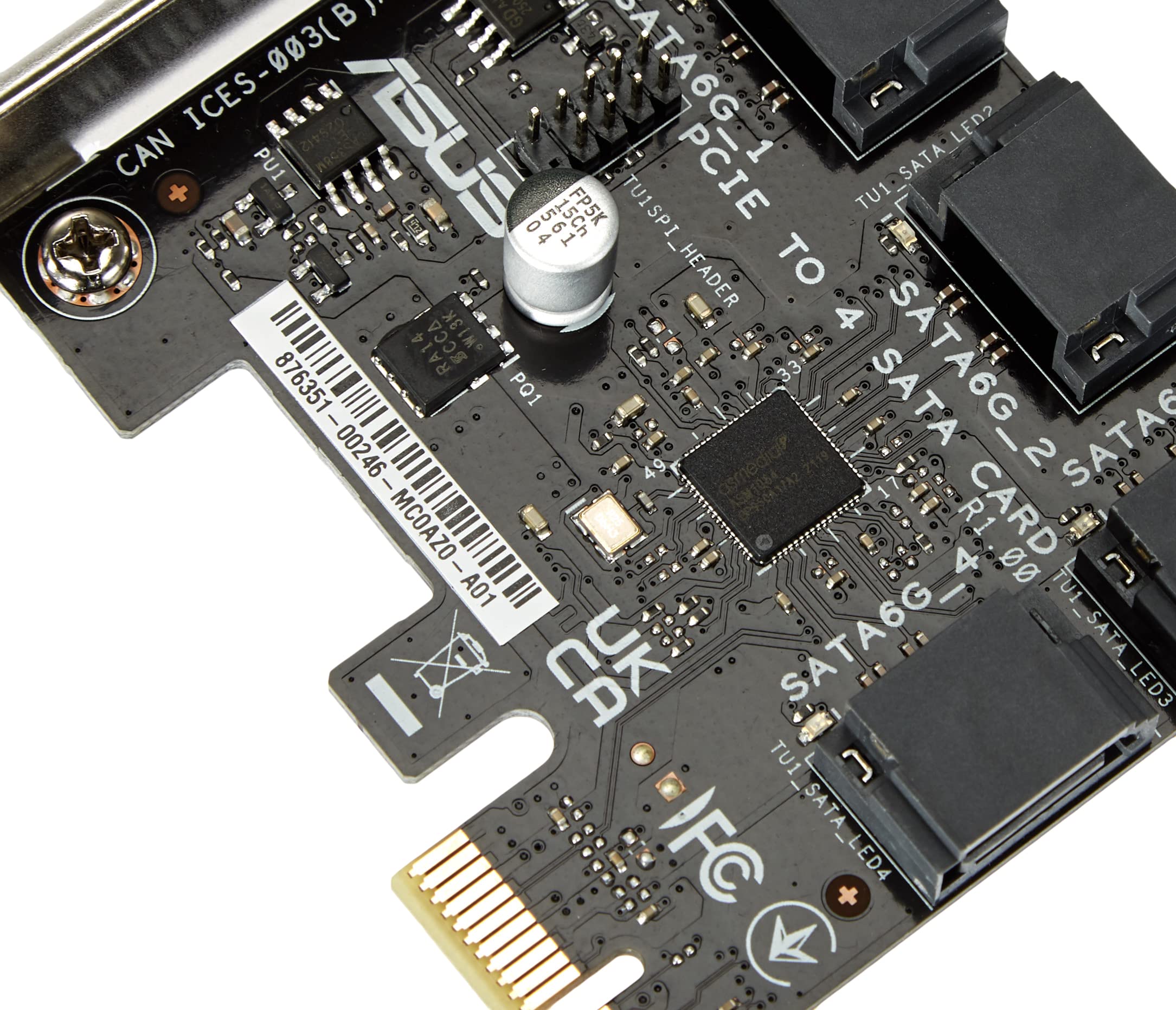 ASUS Carte Adap PCIe vers SATA 4X