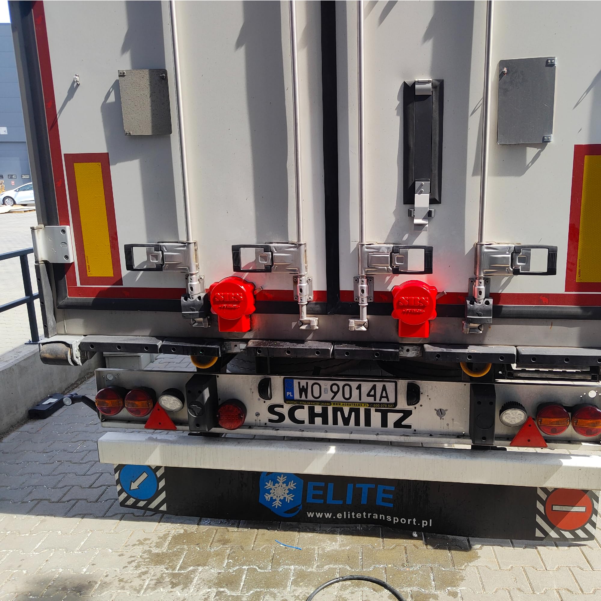 PVS SBS PYTHON Trailer Lock, acero galvanizado, TAPA TSR 2, semirremolques