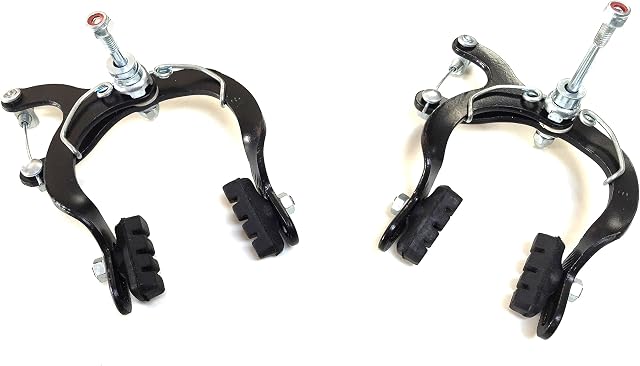 eRadius Old School Caliper Brake Bicycle Mountain Caliper Brake Set Black BMX MTB Bikes