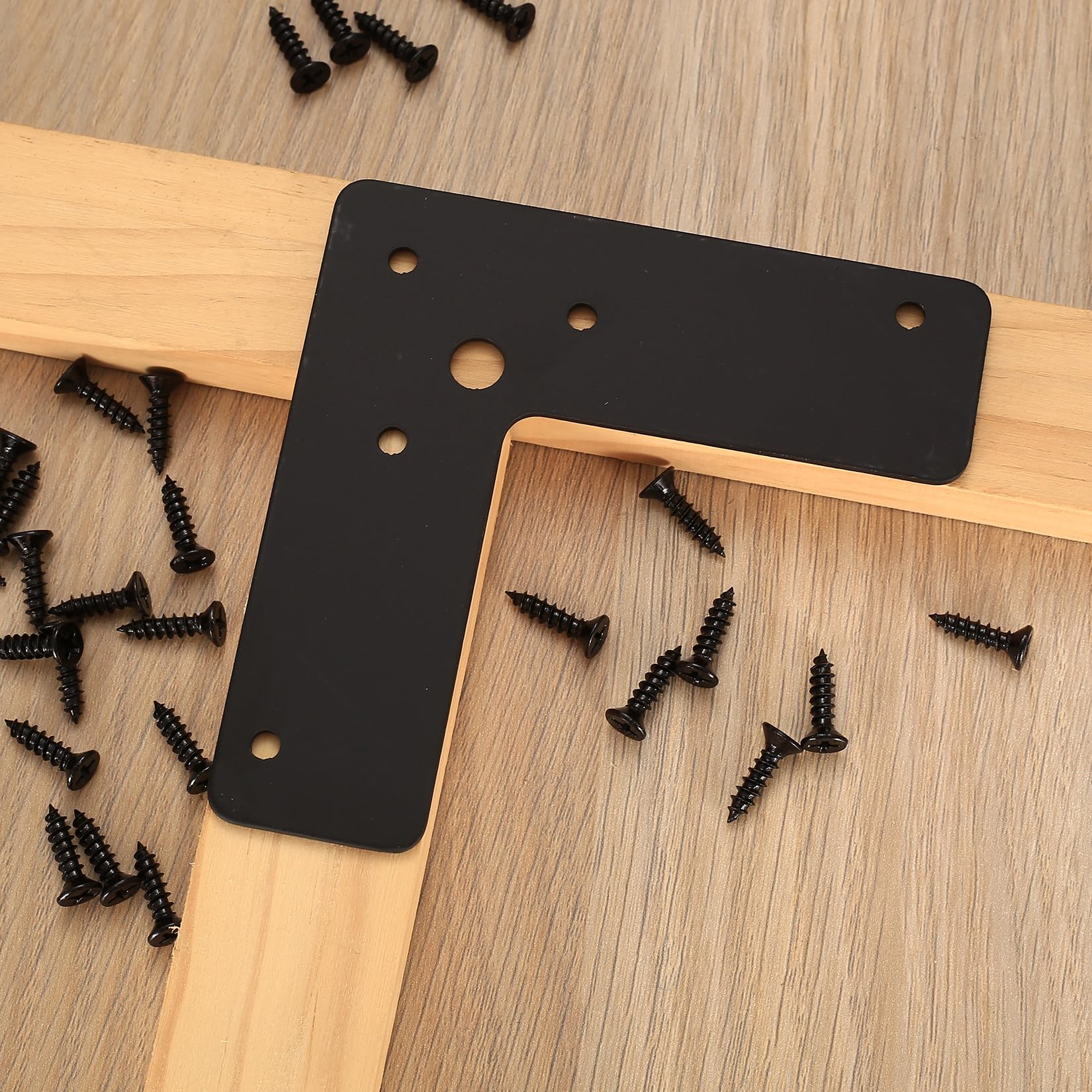 Corner Bracket, Pack Of 20, L-shaped Bracket, 40 X 40 Mm, 90 Degree Angle Bracket With 80 Screws - View #11