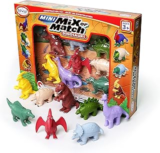 POPULAR PLAYTHINGS Mini Magnetic Mix or Match Dinosaurs Deluxe Set of 8 Dinosaurs