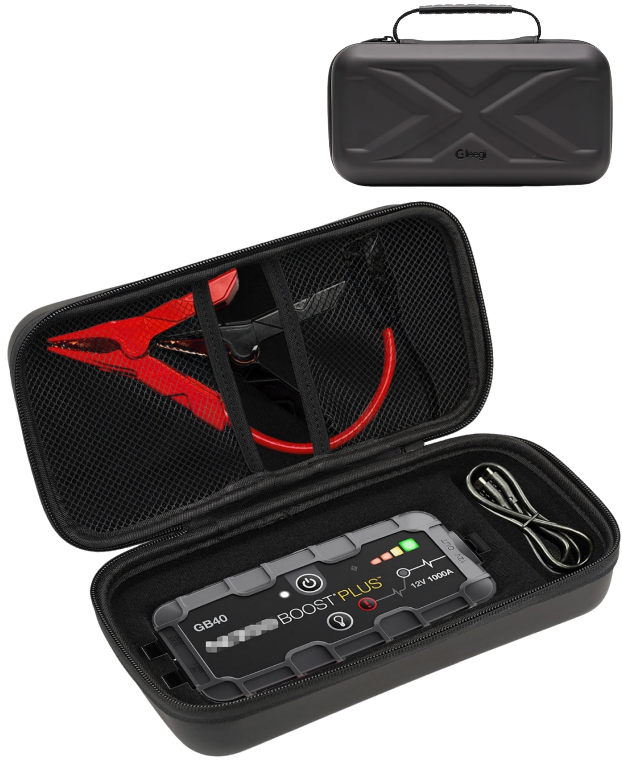 Sponsored Ad - EVA Protection Storage Case Compatible with NOCO Boost Plus GB40/Boost Sport GB20 UltraSafe Lithium Jump Starters, Portable Jump Starter Box