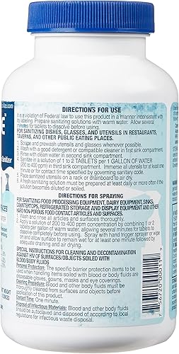 Miniatura 3 de Steramine Tabletas desinfectantes cuaternarios - Estuche de 6 botellas - 150 tabletas desinfectantes por botella