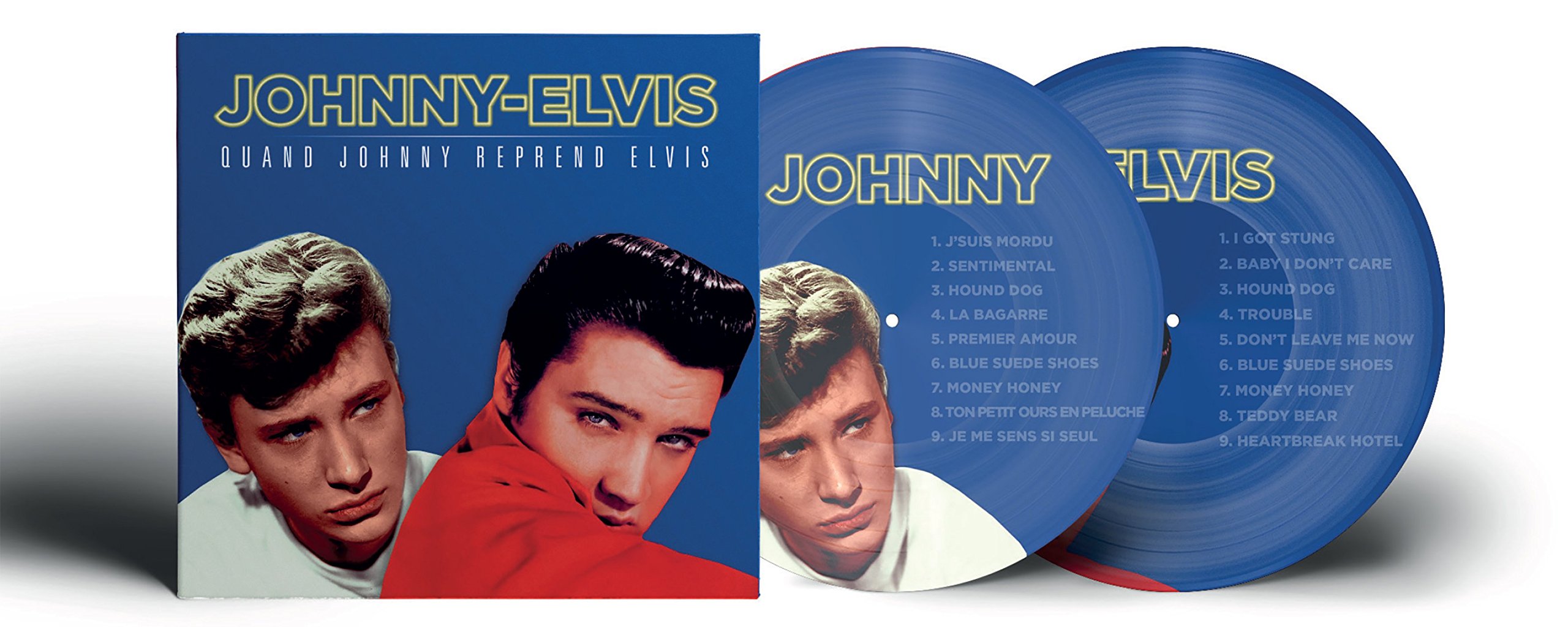 Quand Johnny Reprend Elvis Picture Disc (Édition Bleue)