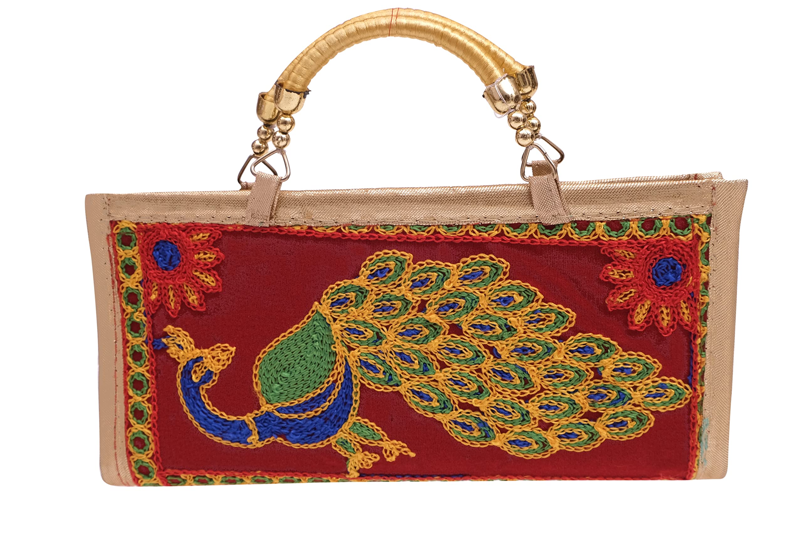 Women's Embroidered Fashion Clutch And Purse Handbag 9 Inch-image-37