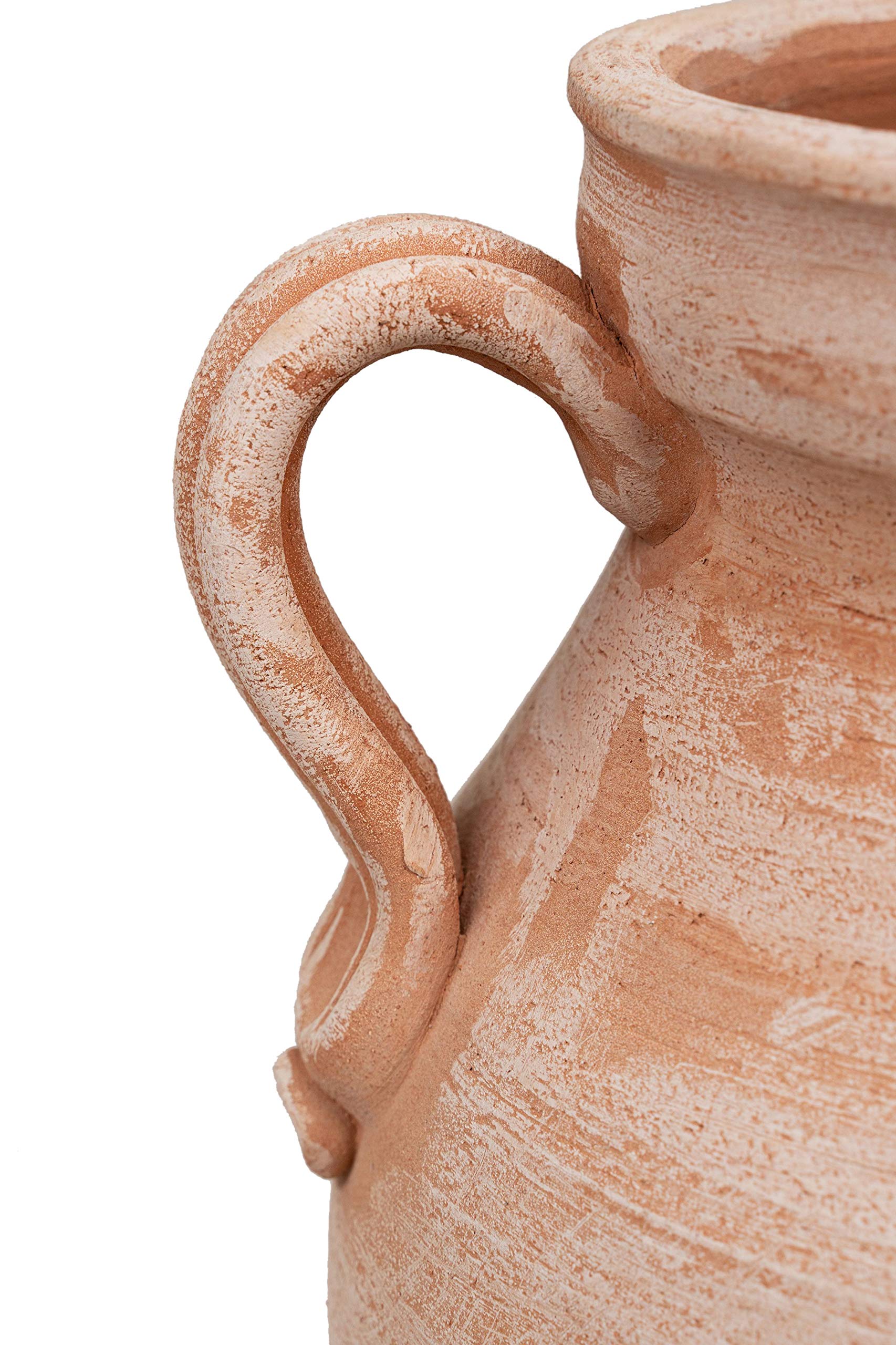 Biscottini Anfora Macetas Terracota Grandes 45x33x38 cm | Macetas Exterior Grandes | Macetas Barro Grandes | Maceta Grande