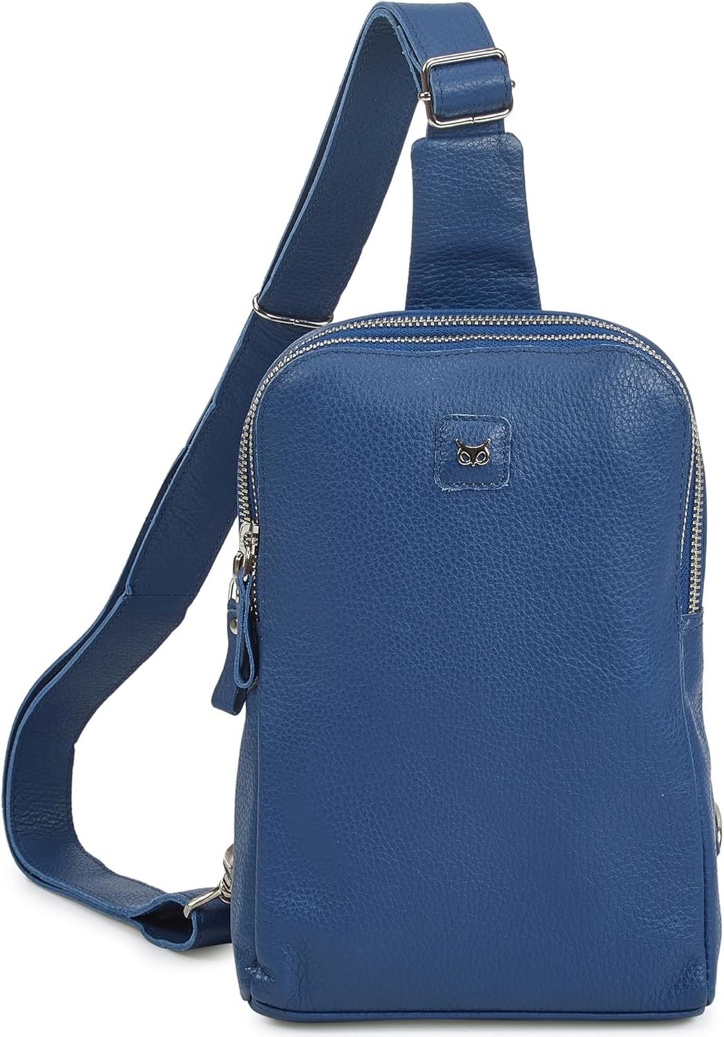 Leather Sling Bag for Women Genuine Crossbody Purse Small Trendy Cross Over Chest with Phone and Credit Card Slots (Amethyst Nappa)