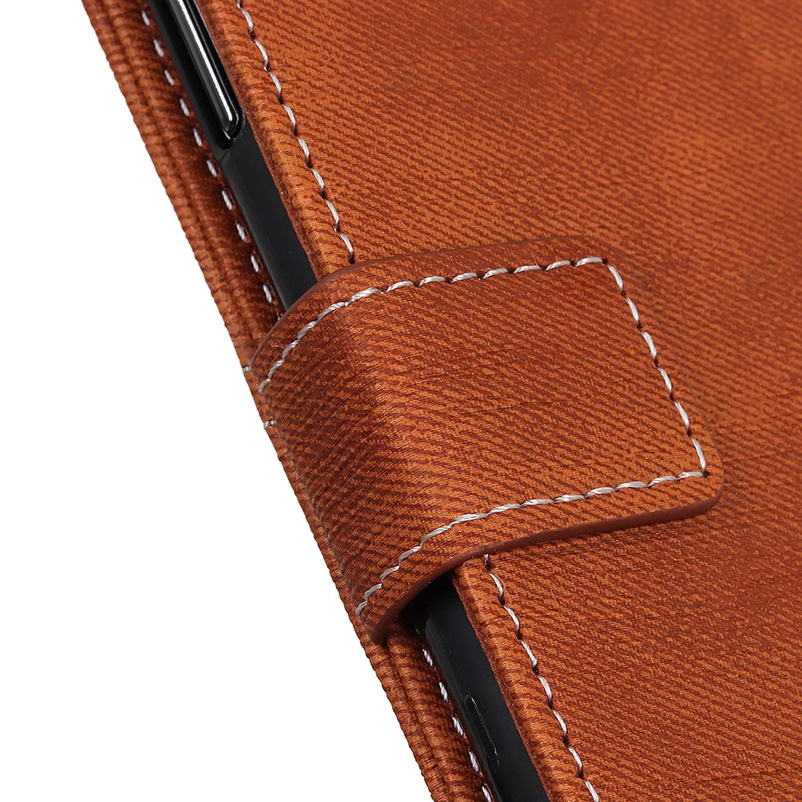 Cuero Funda para Sony Xperia 1 V/Xperia 10 V, Anti-Huella Flip Billetera Magnético Anti-Choques Estuche,Negro,Xperia 10 V