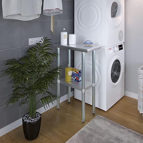 Miniatura 4 de Mesa de trabajo de acero inoxidable, mesa de metal