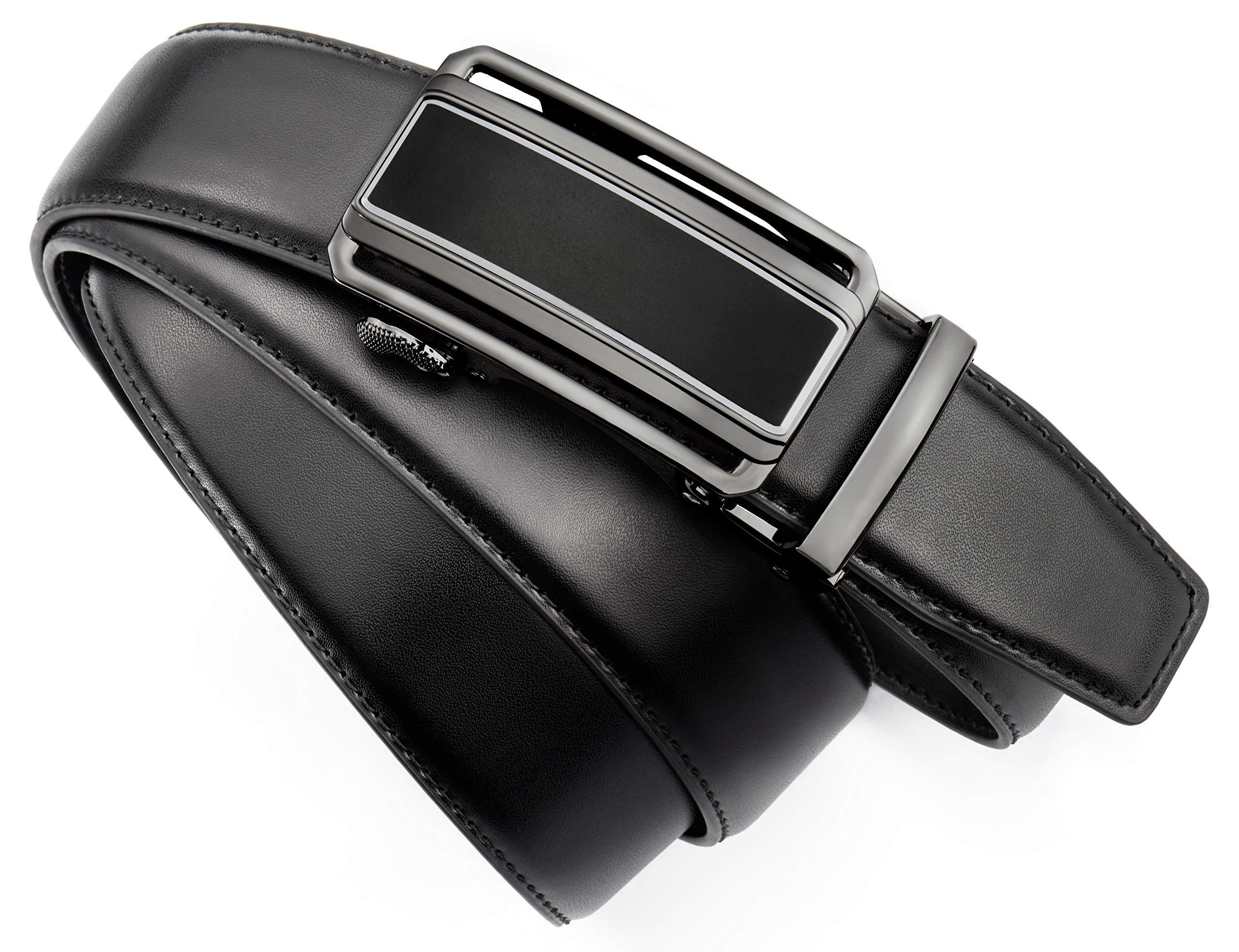 CHAOREN Cintura Uomo Pelle - Cinta Uomo senza Buchi Fibbia 35mm