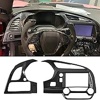 Vista 1 de para C7 Corvette Rejilla de Salida de Aire de Control Central de Fibra de Carbono Accesorios de Cubierta para 2014-2019 Chevrolet Corvette C7