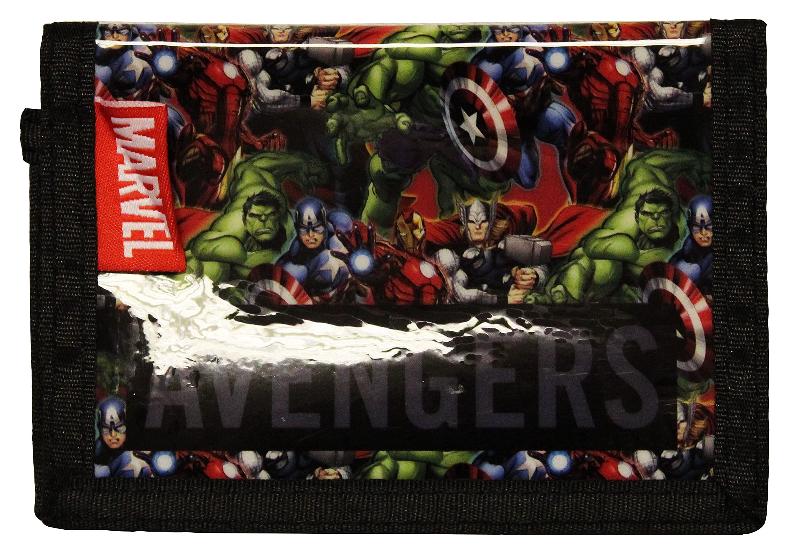 William LambKids Marvel Avenger Wallet Gift Set for Kids/Slim Character Wallet with Zippered Pocket Trifold