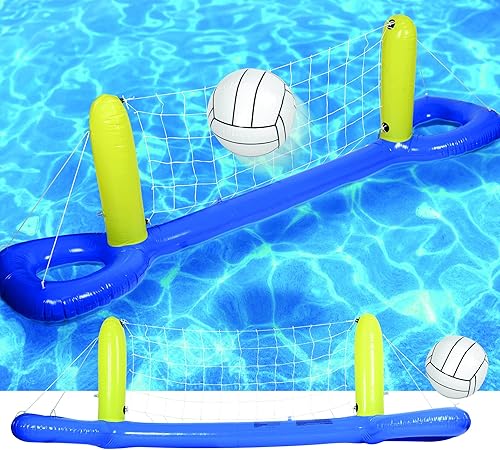 Perfect Life Ideas Red inflable de voleibol para piscina, fácil de montar, juego inflable de voleibol para piscina, juguete flotante duradero para disponible en Yaxa Mexico