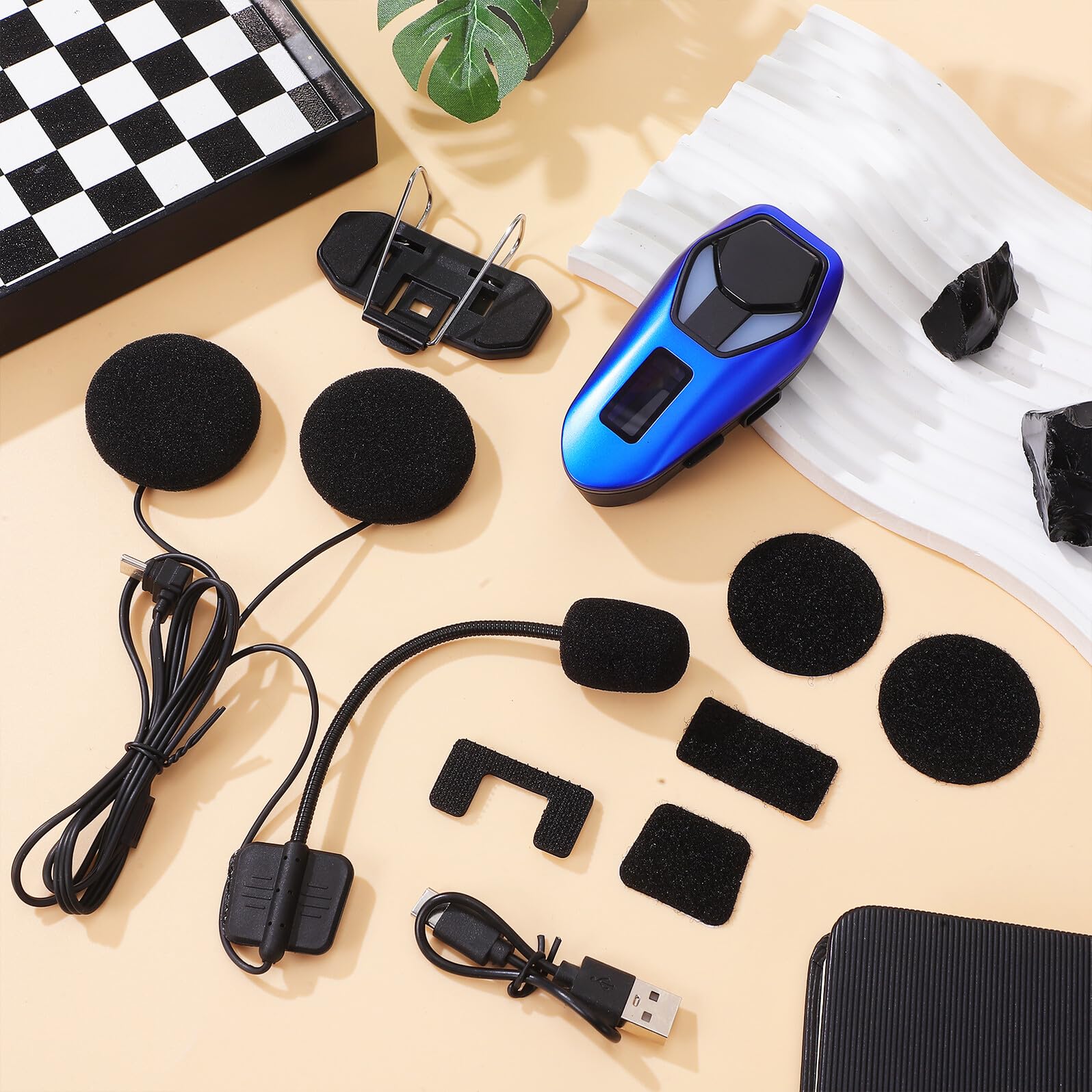 Auricolare Wireless K13 per Casco Moto, Versione 6.0 Ip65