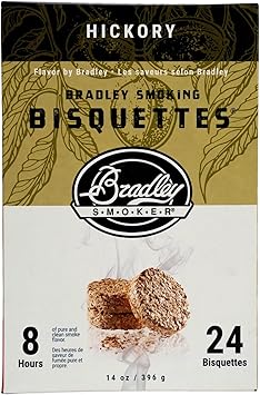 Bradley Smoker Bisquettes For Grilling and BBQ, Hickory Special Blend, 24 Pack