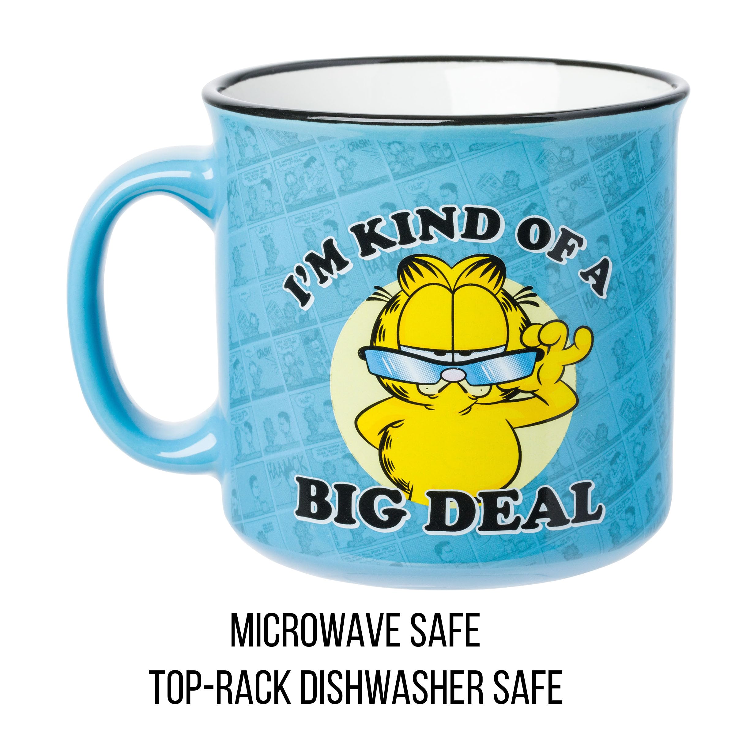 Silver Buffalo Garfield Kind of a Big Deal Keramiktasse Camper, 590 ml | I'm, Hintergrund, 0,59 Liter