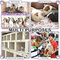 Vista 7 de Newwiee 12 mantas de forro polar de conejillo de indias, lavables, para jaula de cobayas, manta reversible de animales pequeños, manta protectora