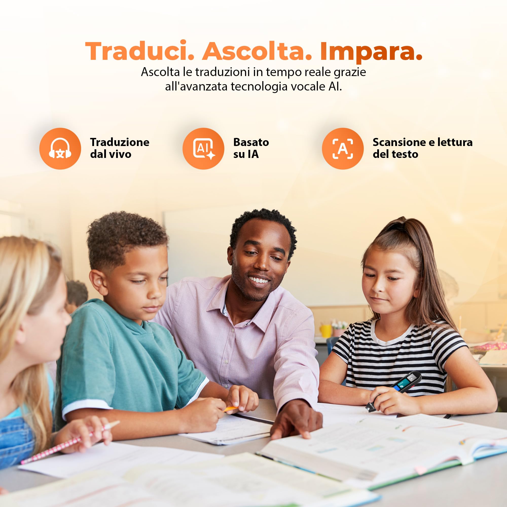 Scanmarker Pro Penna Traduttore Multilingue Scanner per Dislessia e Apprendimento