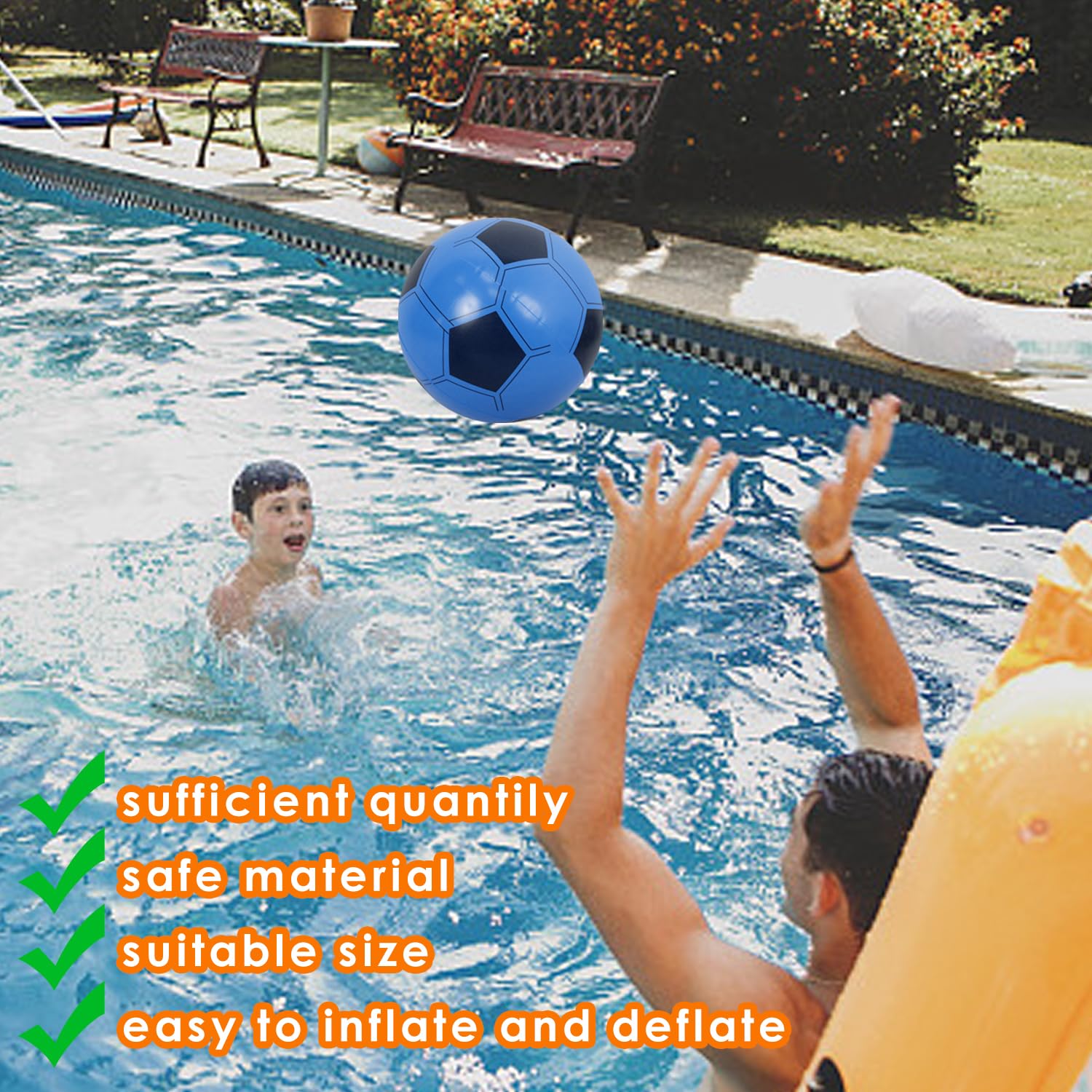 52058 Bestway Set rete gioco gonfiabile 2 palloni calcio giardino piscina per bambini