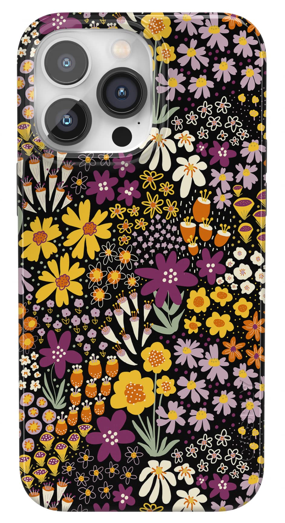 CaselyiPhone 14 Pro Max Case | Falling for You | Plum Floral | Compatible with MagSafe | Classic Ultra Slim Case Design