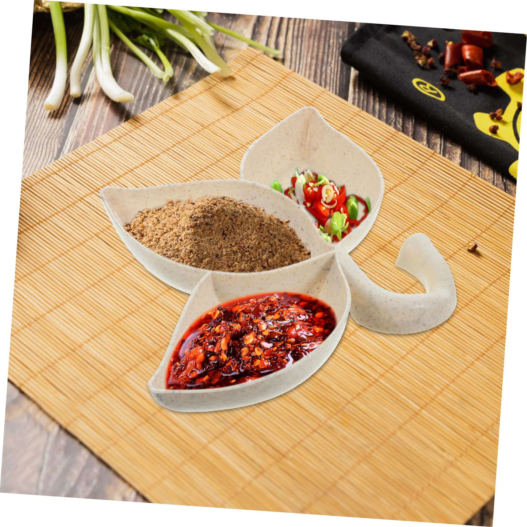 NAMOARLY Dipping Sauce Containers 6pcs Sauce Storage Discs for Dipping Condiment Bowls