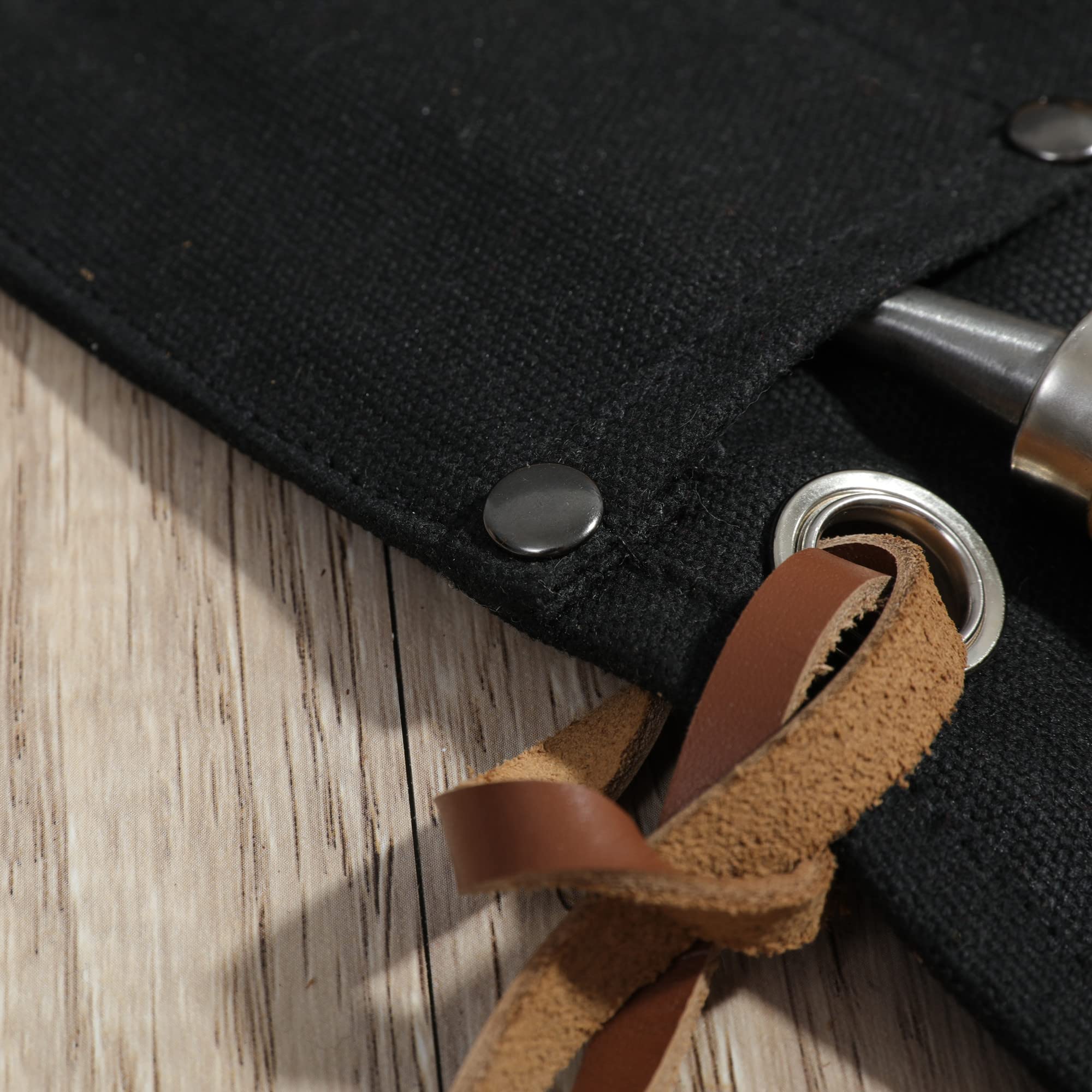 Bolsa De Herramientas Enrollable Resistente Con 2 Bolsas Des Negro | Envío Gratis