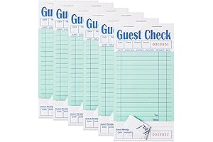 6-Pack Ticket Books for Streamlined Restaurant Operations