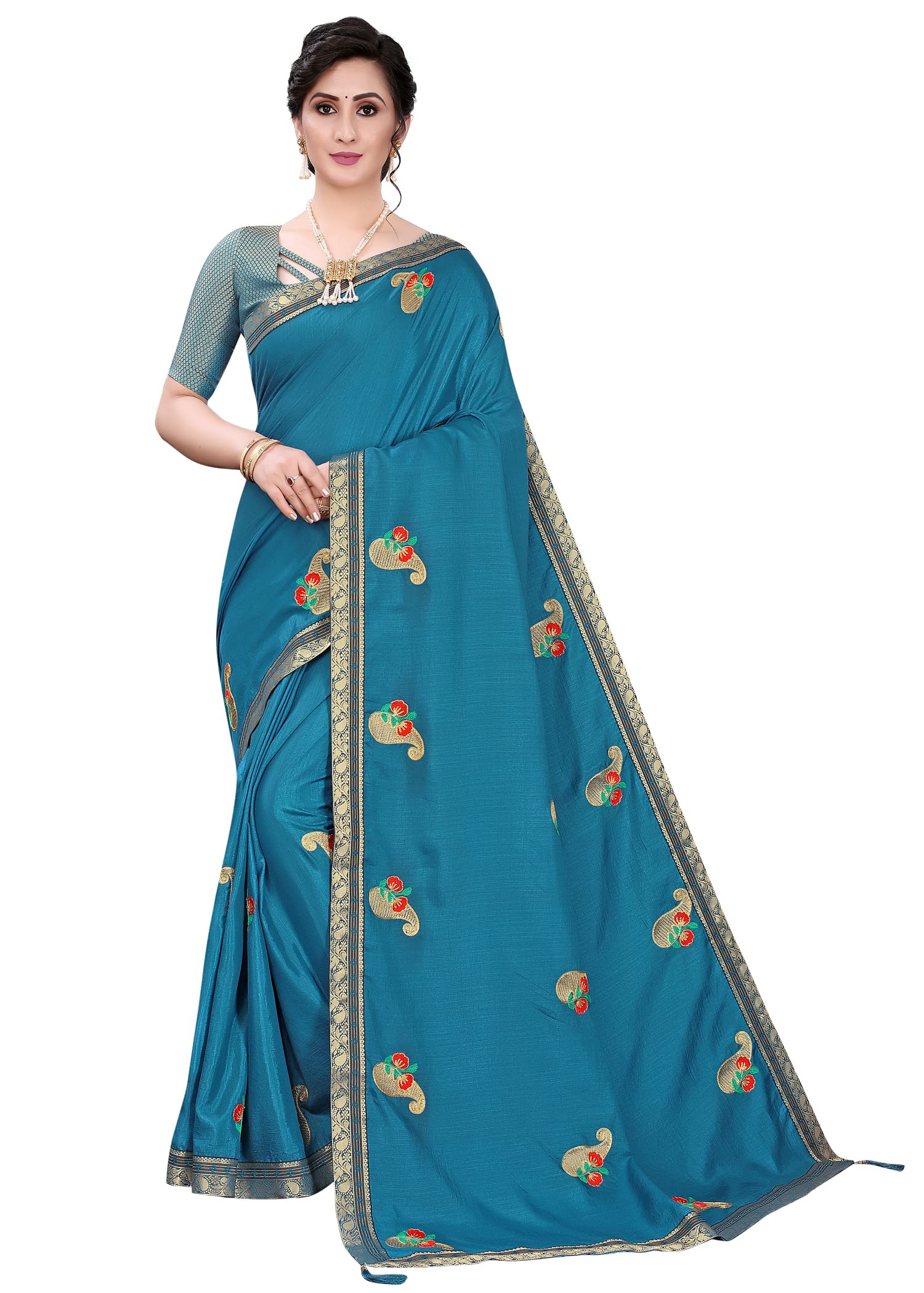 GenericSONAL KRUPA Women's Printed Kanjivaram Art Silk Saree With Unstitched Blouse Piece||Wedding||Party||Festive (1255)