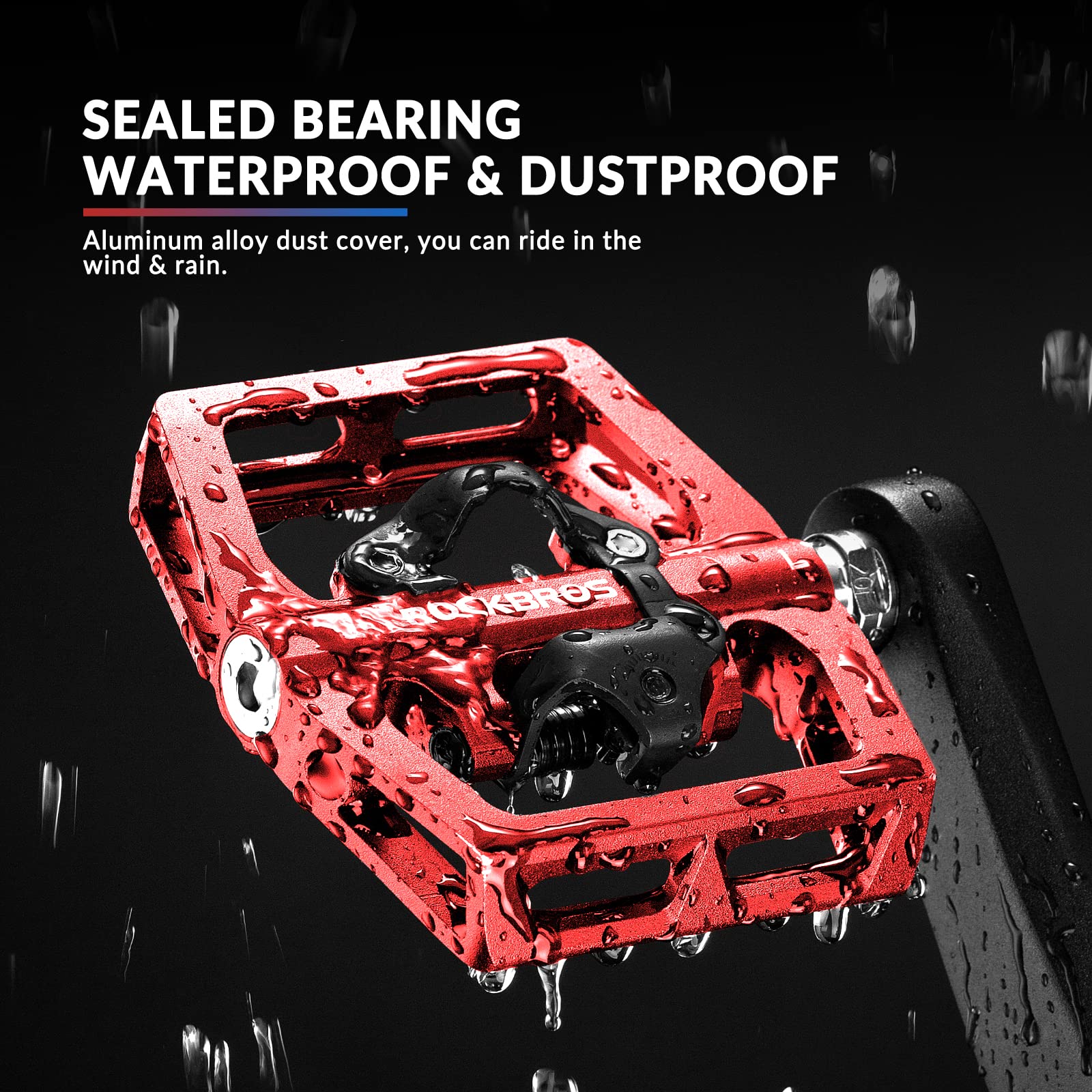 ROCKBROS Pedali SPD Per MTB E Bici Da Strada - Doppia Faccia, 9/16 Pollici | Ultra Leggeri, 225g/paio - Foto 10