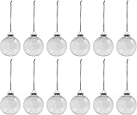 Vista 1 de Creative Hobbies Esferas decorativas de plástico transparente, parte delantera abierta con parte inferior plana, ideales para terrarios, 3.25