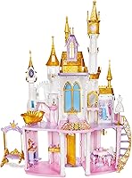 Disney Princess Ultimate Celebration Castle, 4 Feet Tall Doll House with Furniture and Accessories, Musical Fireworks...