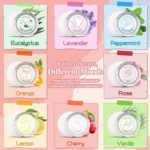 Miniatura 9 de Shower Steamers Aromatherapy - Valentine's Day Gifts for Women 8 Pack Pure Essential Oil Shower Bombs for Home Spa Bath Self Care, Stress Relief and