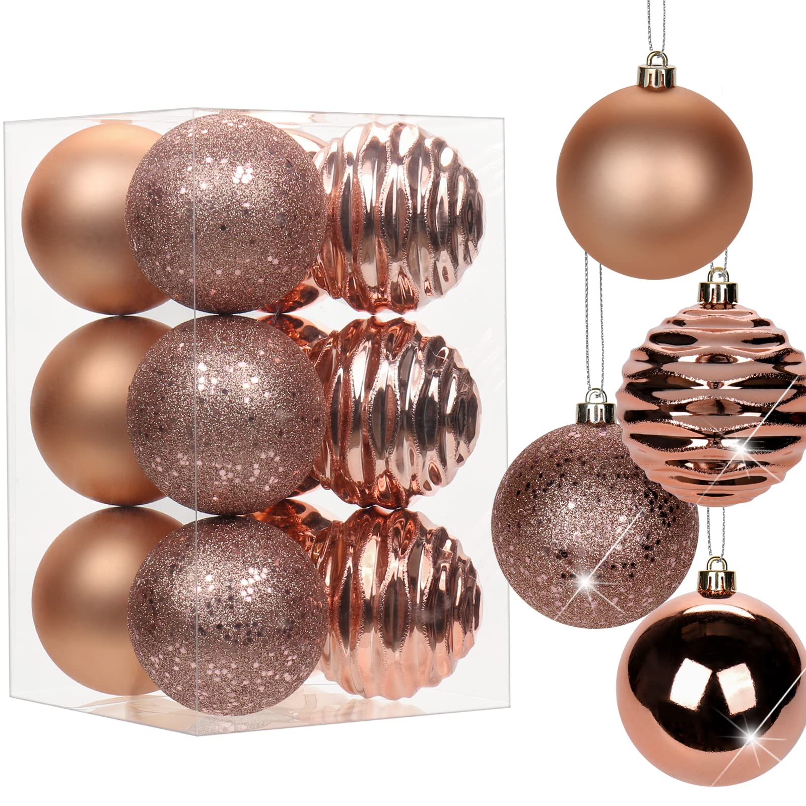 Boules De Noel Boules De Noël Ensemble De Boules Suspendues De Noël, 30 Pièces, Ornements D'arbre De Noël Incassables Pour Décoration De Fête De Mariage Boule Sapin De Noel Boules D'arbre De