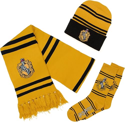 Miniatura 7 de Culture Fly Harry Potter - Calcetines de punto de primera calidad 3 piezas juego de regalo para invierno