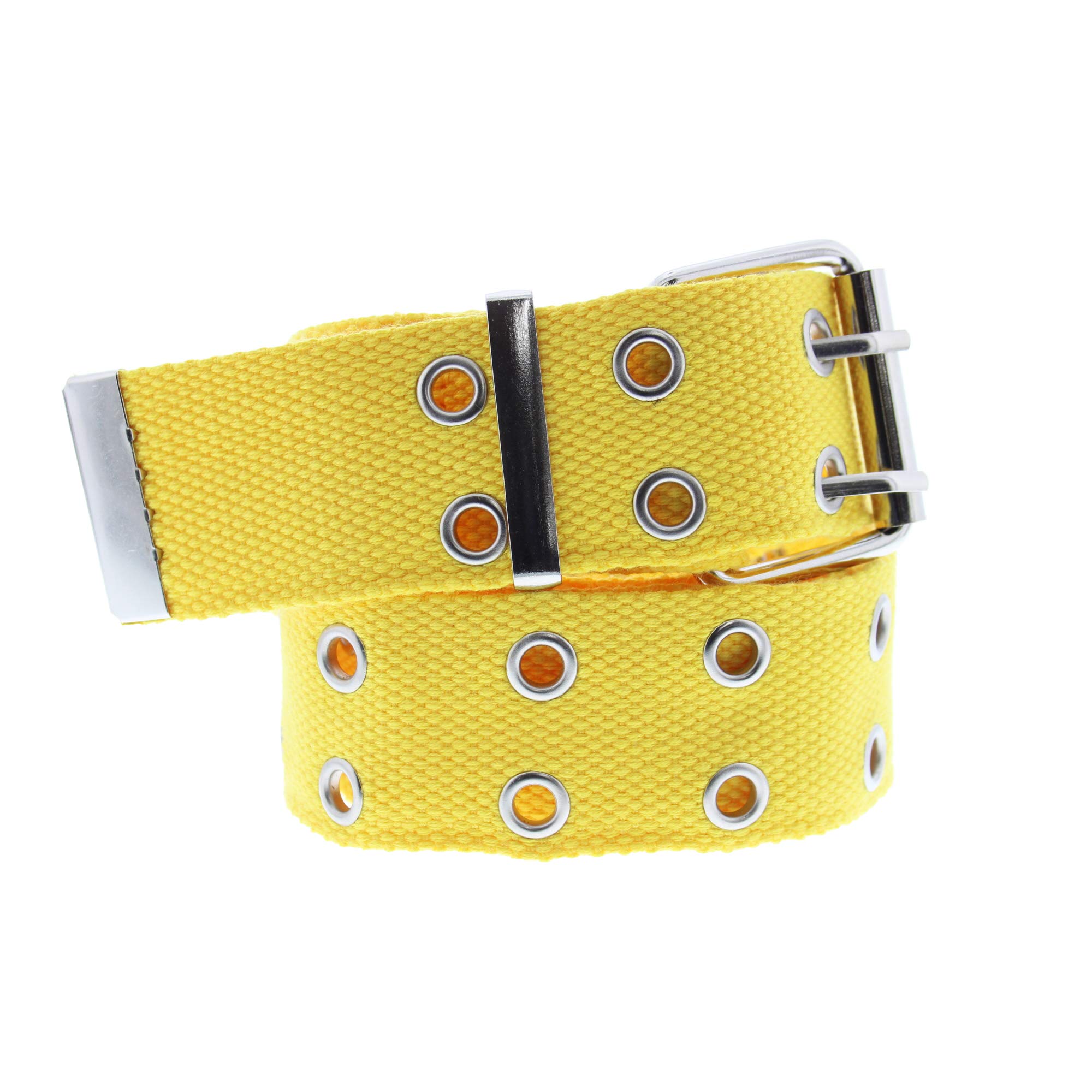 Zac's Alter Ego Adjustable Canvas Webbing Belt with 2 Row Eyelets