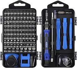 ORIA (versão nova) Conjunto de chaves de fenda de precisão, conjunto de chaves de fenda 120 em 1 com 101 bits com estojo mini chave Torx kit de ferramentas de reparo magnético eletrônico para iPhone iPad PC relógio brinquedos joias de computador
