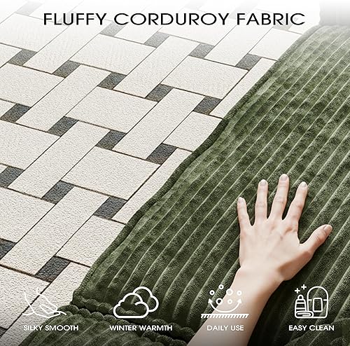 Miniatura 6 de Sofá seccional de nube deshuesada de 106 pulgadas para sala de estar, sofá modular en forma de L en una caja, espuma viscoelástica de alta densidad,