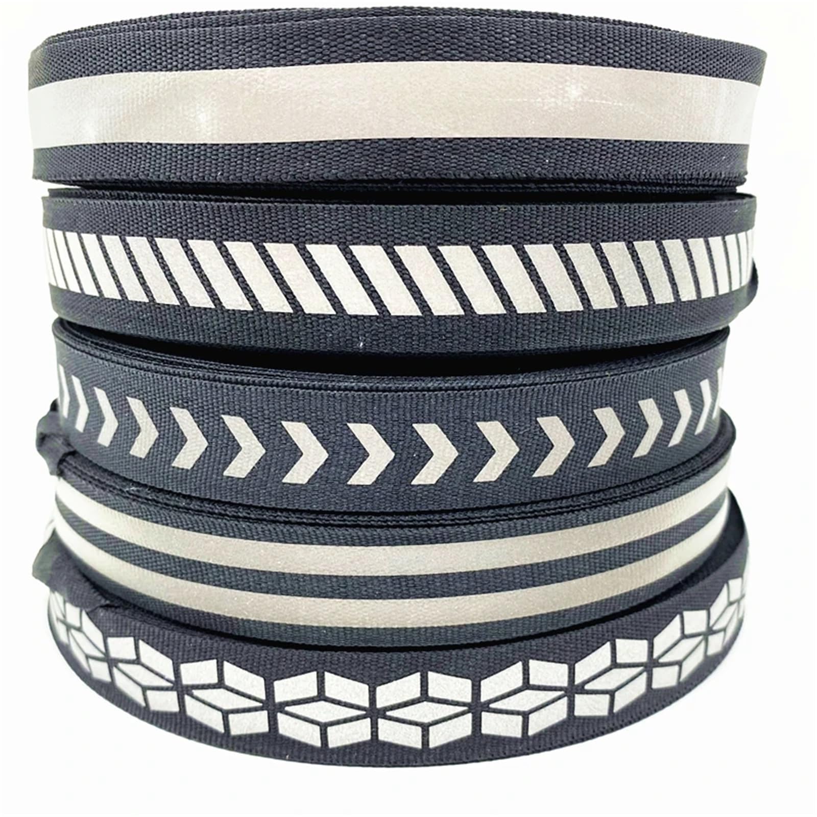 Fasce Riflettenti 2 Metri 20mm Nastro Riflettente for Artigianato Fogli Divano Tende Cappelli Vestiti Vari Tessuti Cucito Fai da Te(Color-05)
