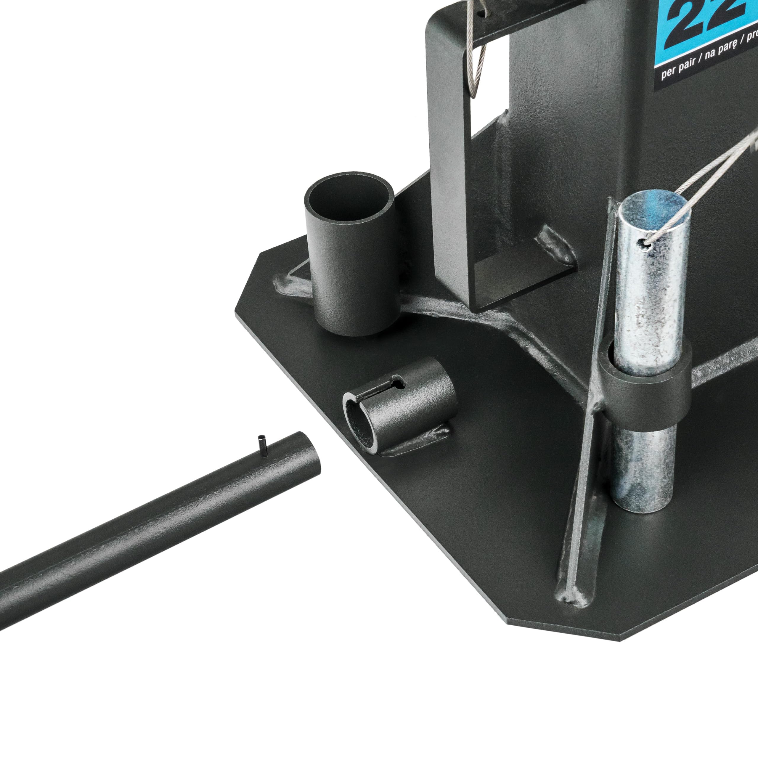 Stix Unterstellbock 22T JS-HD PIN, Heavy Duty KFZ Stützbock mit Sicherungspin, Höhenverstellbar 325-565 mm, Werkstattbock für LKW, Anhänger, Nutzfahrzeuge und Landmaschinen