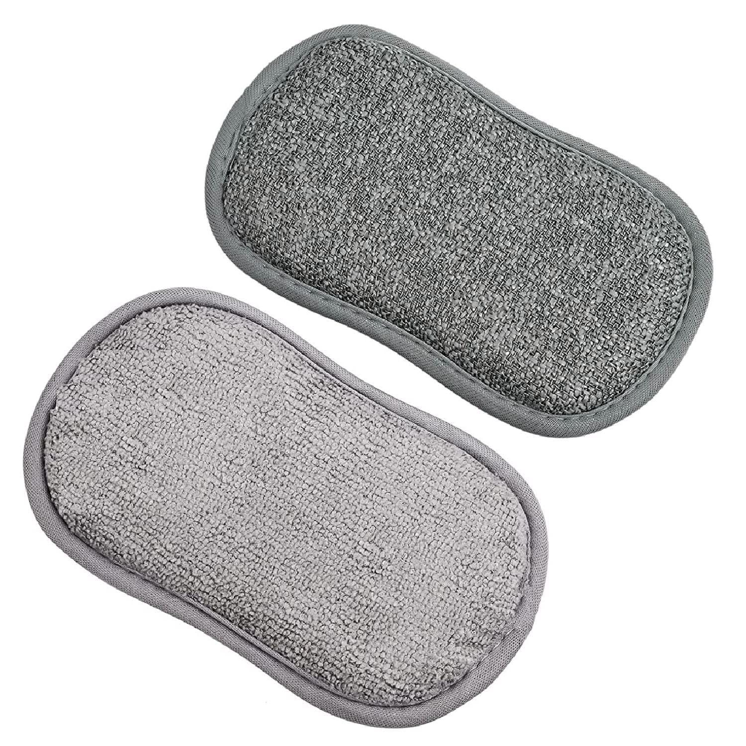 THEA Innovative Multi-Purpose Scrub Sponge Pad,Non-Scratch Microfiber Reusable Sponges,Heavy Duty Scrubber for Kitchen Cleaning Dishes Non-Scratch Microfiber Sponge,Effortless Cleaning (Pack of 2) (B0CQRQL233) Amazon Price History, Amazon Price Tracker