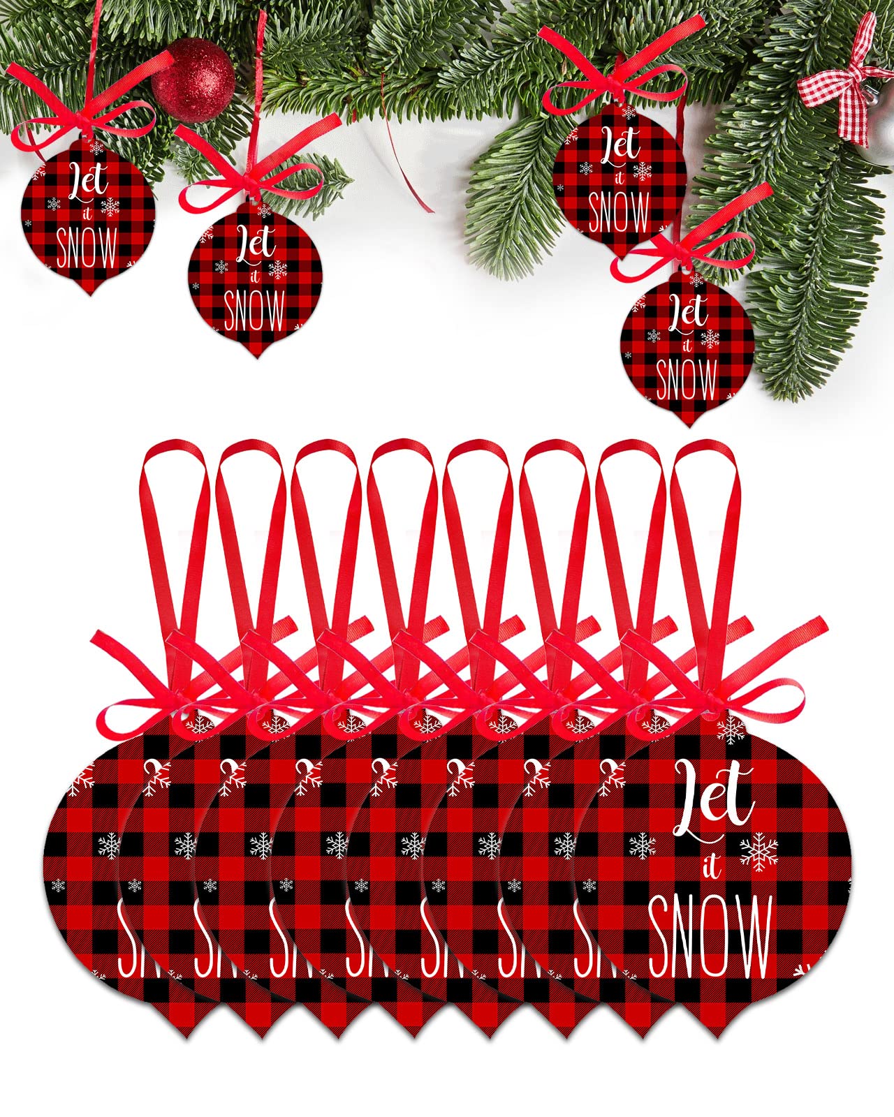 amazon-com-2023-christmas-ornaments-set-of-8-christmas-snowflake-red-buffalo-plaid-christmas-tree-decoration-hanging-acrylic-ornament-xmas-tree-ornaments-for-party-wedding-let-snow-quote-home-kitchen