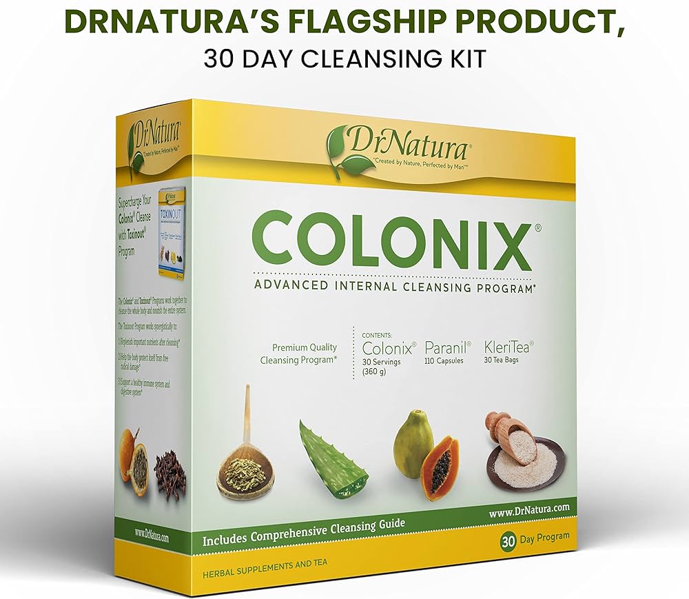 Amazon.com: DrNatura Colonix Kit Whole Psyllium Husk Powder for