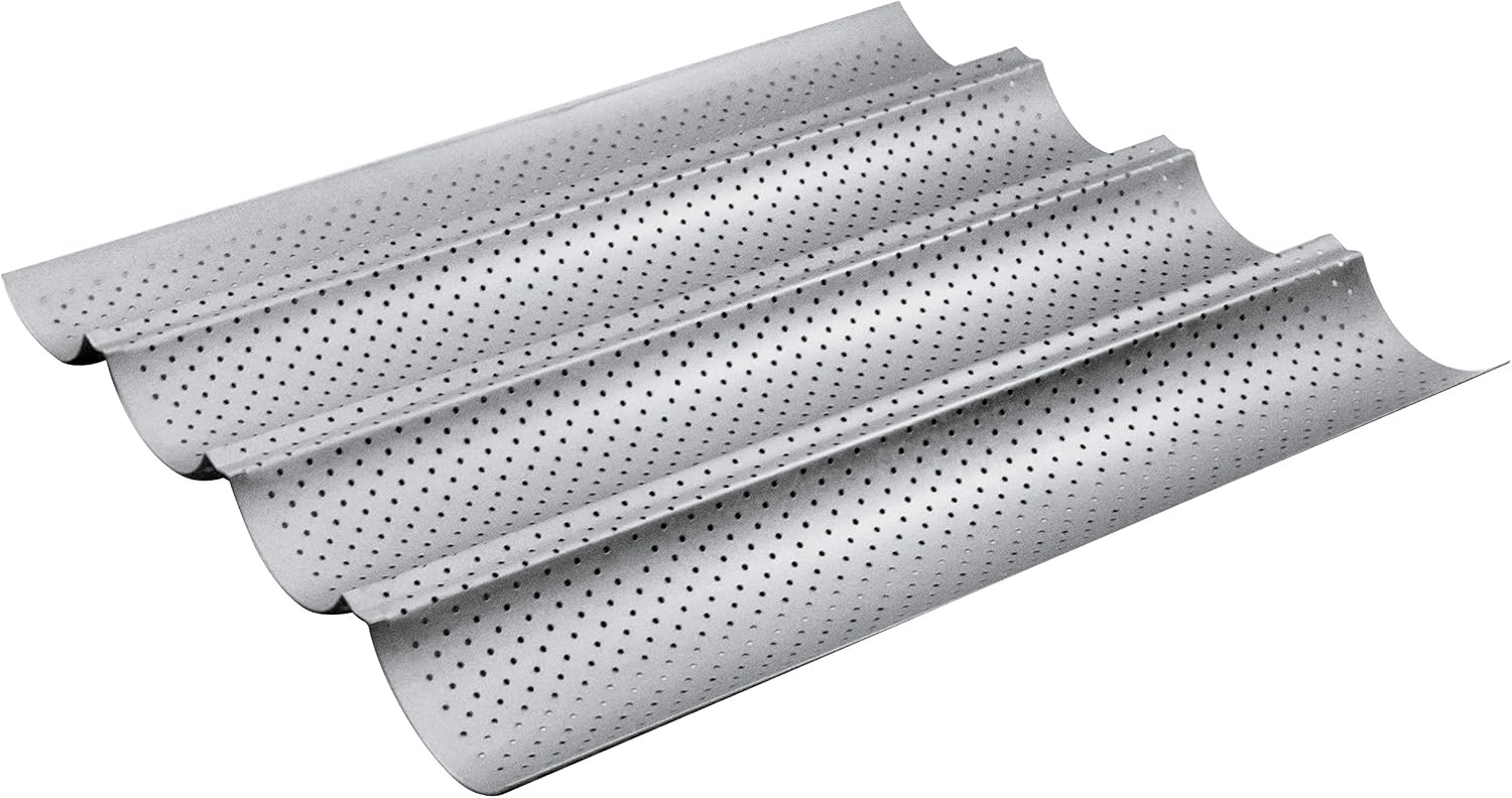 Paderno World Cuisine 4 Baguette Pan, Non-stick