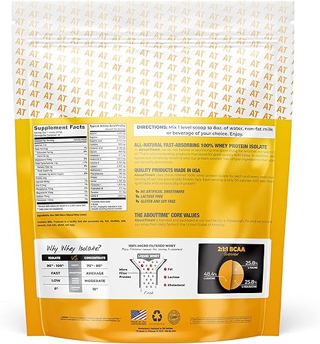 Miniatura 2 de Aislado de proteína de suero Nutrition About Time de SDC, 2 lb, 21733, 2, 1, 1