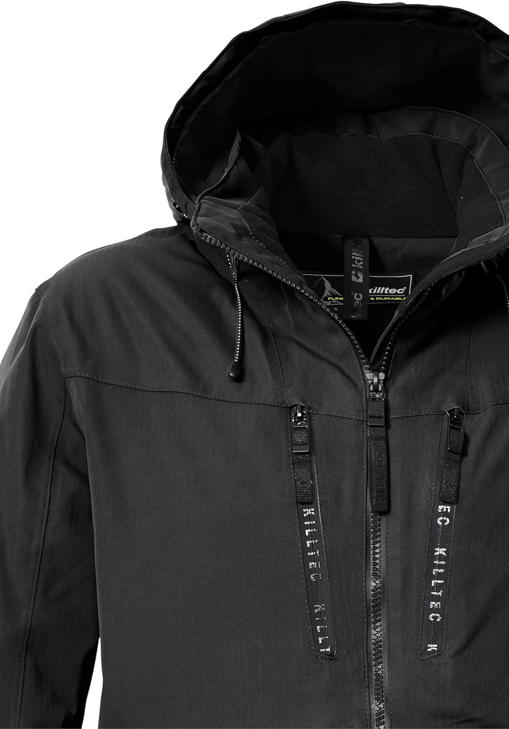 Killtec Ksw 55 Mn Ski Jckt Veste de ski fonctionnelle avec capuche, jupe pare-neige et ventilation sous les bras