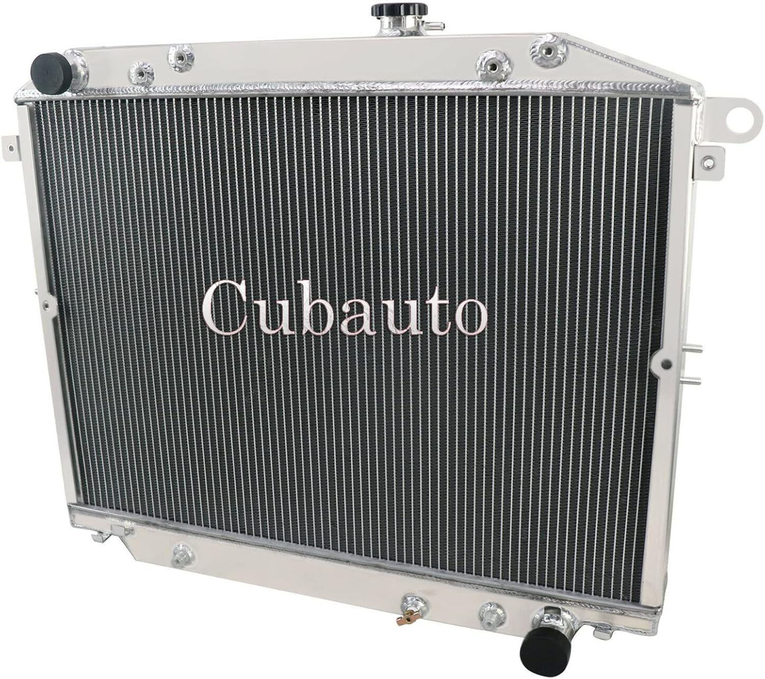 3 Core All Aluminum Radiator, Radiator Compatible for 1998-2007 Toyota Land Cruiser Lexus LX470 4.7L V8 AT, 3 Row Radiators 1999 2000 2001 2002 2003