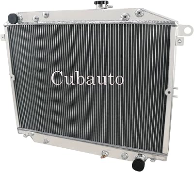 3 Core All Aluminum Radiator, Radiator Compatible for 1998-2007 Toyota Land Cruiser Lexus LX470 4.7L V8 AT, 3 Row Radiators 1999 2000 2001 2002 2003