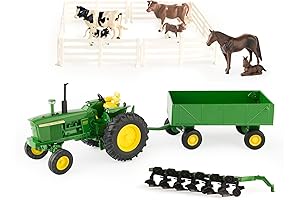 John Deere 4020 Toy Tractor Playset, 1:32 Scale